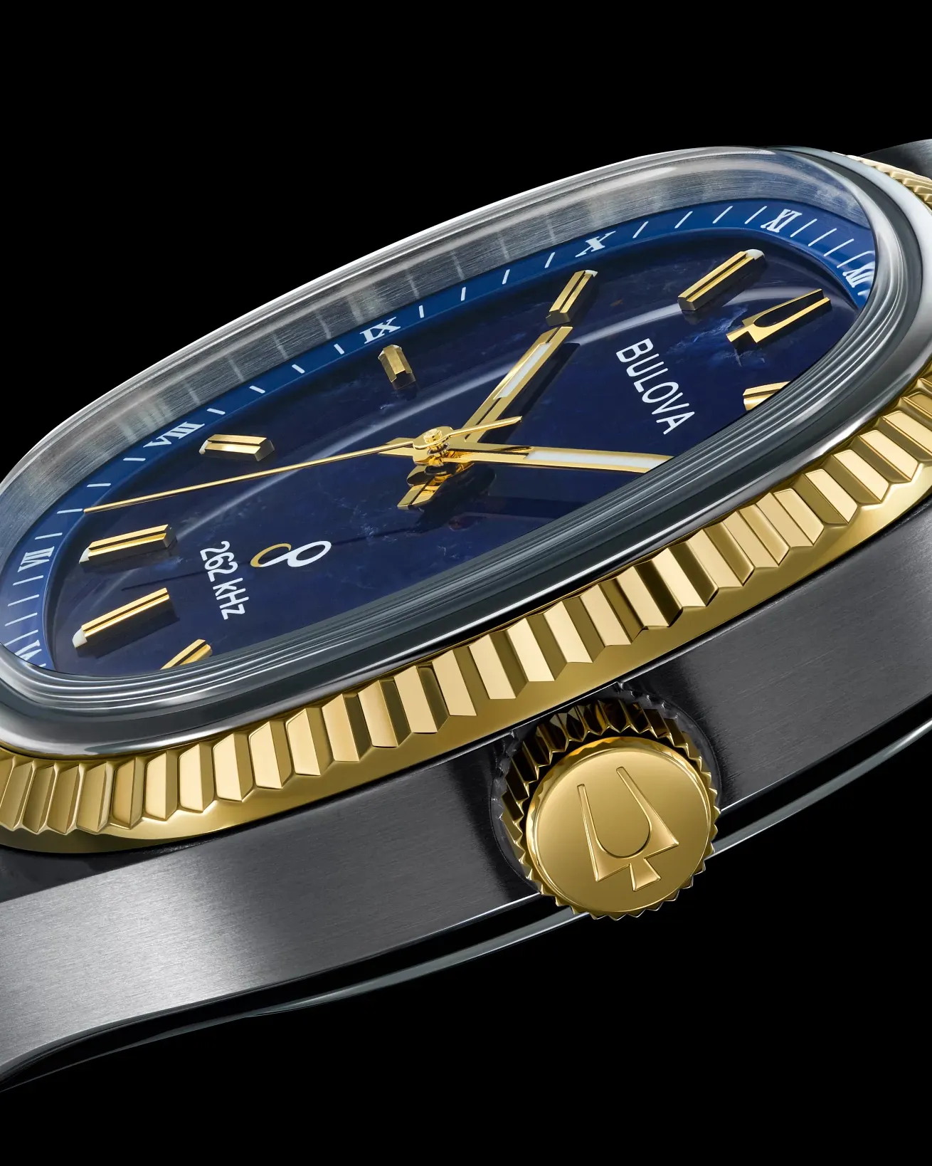 Blue Dial Stainless Steel Bracelet Super Seville 98A337 | Bulova